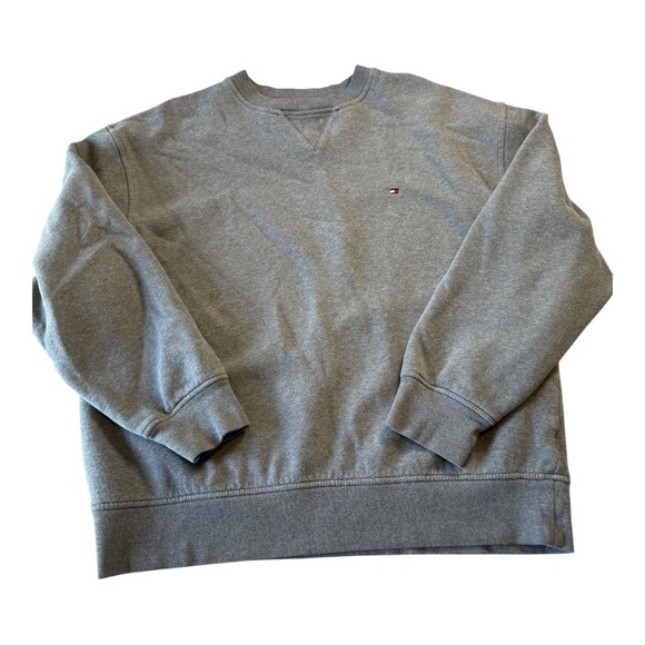 Tommy Hilfiger Crewneck Sweatshirt Men’s Large Gray Comfortable - Picture 3 of 12
